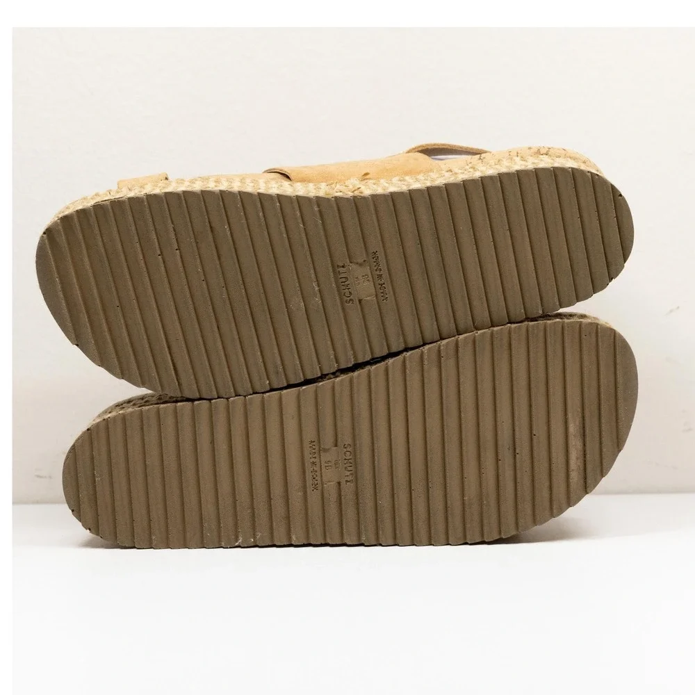 SCHUTZ suede platform